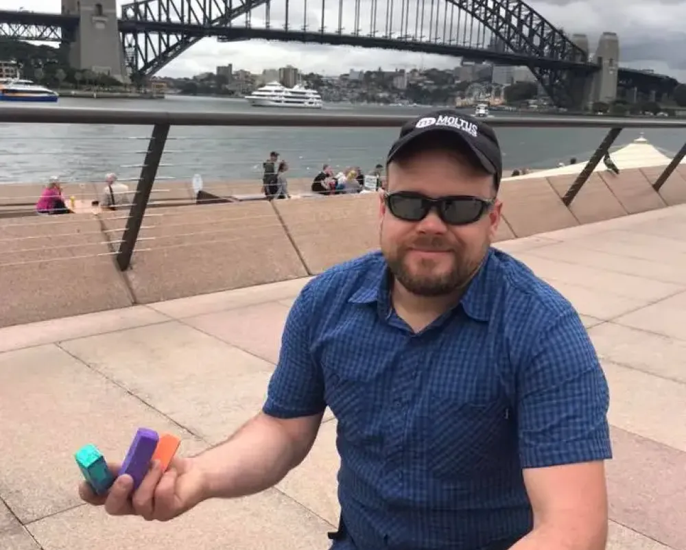 Matt at Sydney Harbor